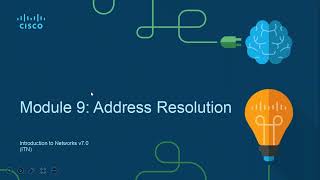 09  Address Resolution   CCNA 1 Intro to Networking  Netacad.com SOUTECH Academy