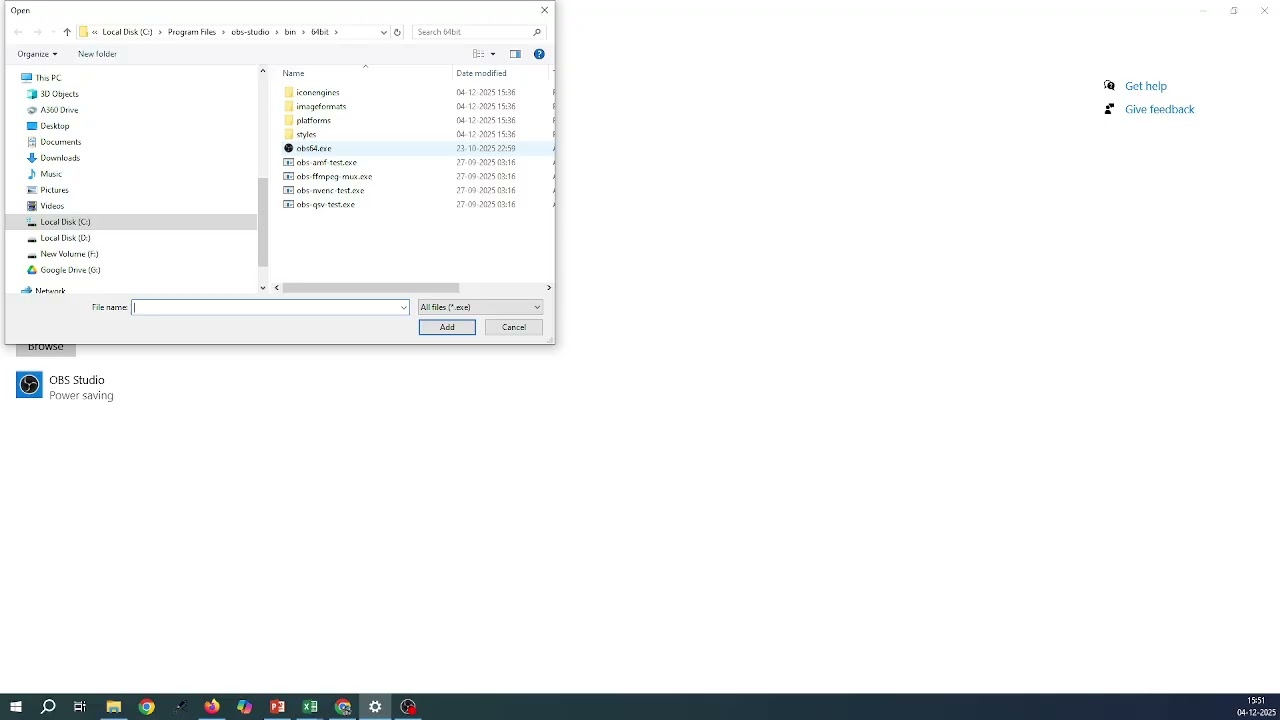 OBS not capturing display even after Display capture selection