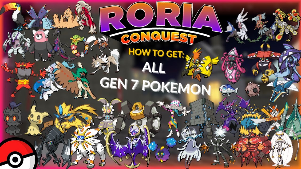 How To Get All Gen 7 Pokémon In Roria Conquest! | Pokémon Brick Bronze
