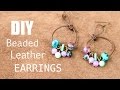 DIY Beaded Leather Earring Project