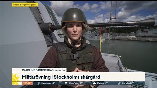 Stor militärövning i Stockholms skärgård | Nyhetsmorgon | TV4 & TV4 Play