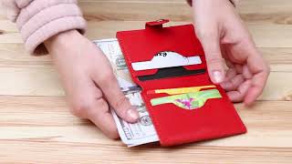 Портмоне вертикальне жіночий шкіряний гаманець SHVIGEL 16223 Червоне