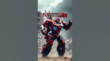 Fire Truck Transforms into a Robot! EP.5!🚒🤖#transformers #firetruck #ai #aivideo  #robot