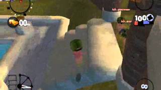 worms 4 mayhem tutorial 1 con mod rock + velocita x1