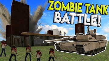 ZOMBIE APOCALYPSE TANK BATTLE & SECRET LAB! - Garry