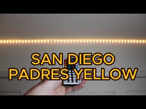 How to make SAN DIEGO PADRES YELLOW on LED light strips!
