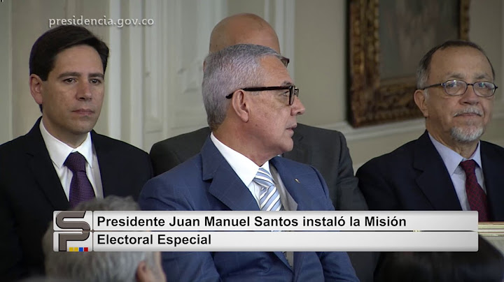 Fue instalada la Misión Electoral Especial, en la Casa de Nariño
