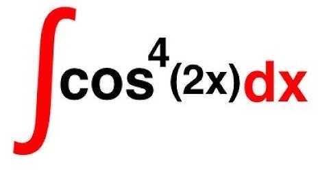 integral of cos^4(2x)