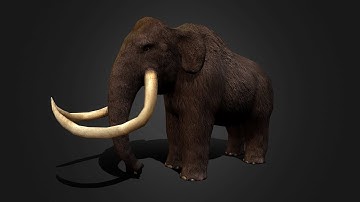 Low Poly 3D Mammoth