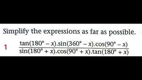 1 Trigonometry ( Simply  Reduction formula Using calculator no addition and subtracting)
