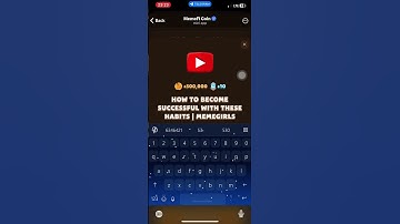 How to become successful with this habits memefi code