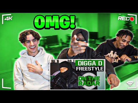 AMERICANS REACT TO DIGGA D - ON THE RADAR FREESTYLE!
