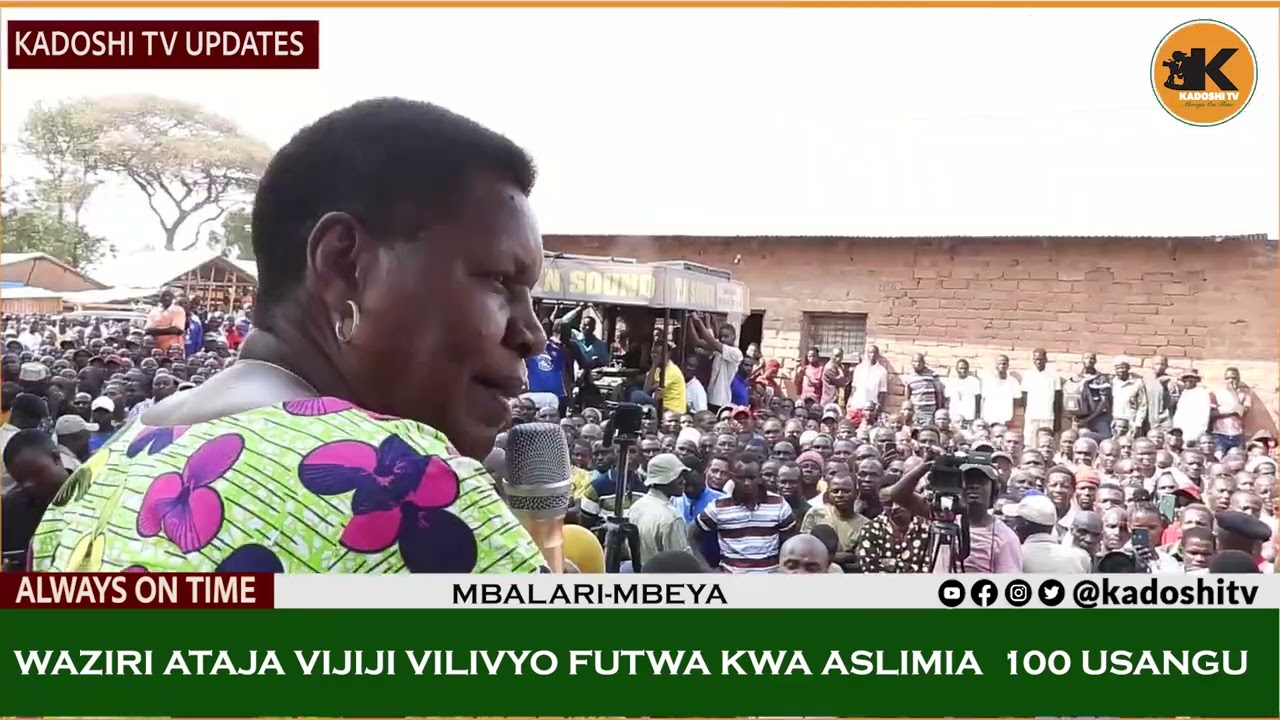 WAZIRI ATAJA VIJIJI VILIVYOFUTWA KWA USANGU