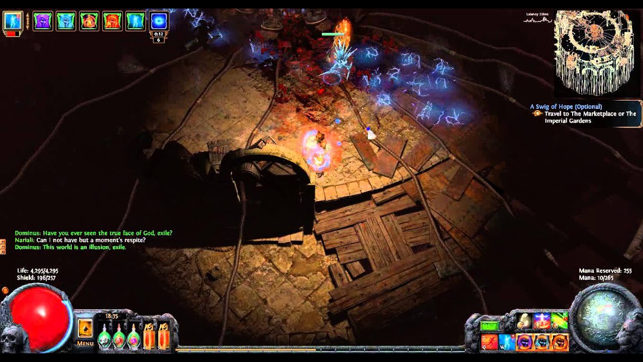 Dominus DPS test Flame Surge+Glacial Cascade+EK no curse