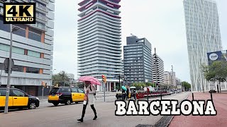 BARCELONA Street Walking Tour | DIAGONAL MAR | May 2024 [4K, 60ftps]