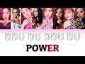 Blackpink & Little Mix - Ddu Du Ddu Du x Power (Lyrics)