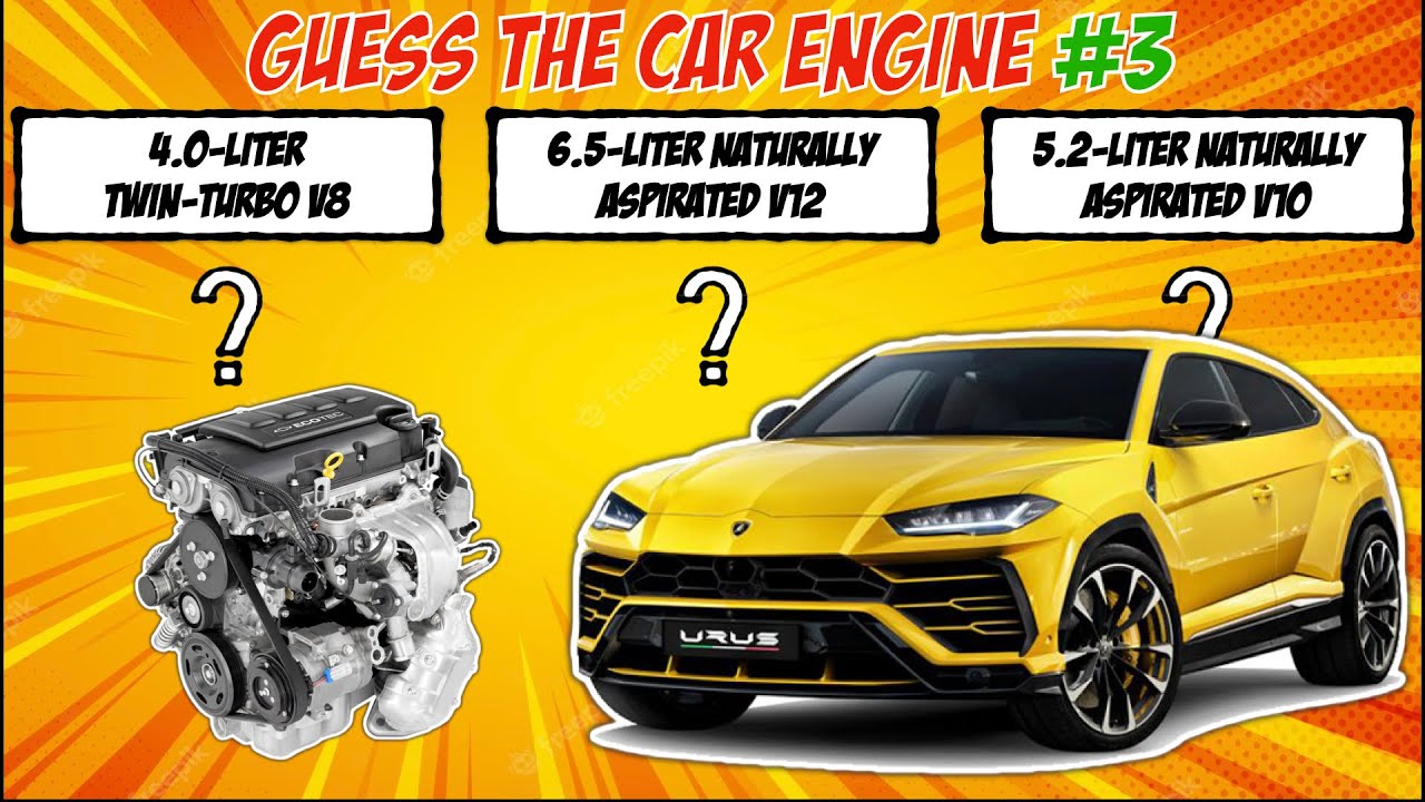 Guess Car Engine 3 Car Quiz YouTube