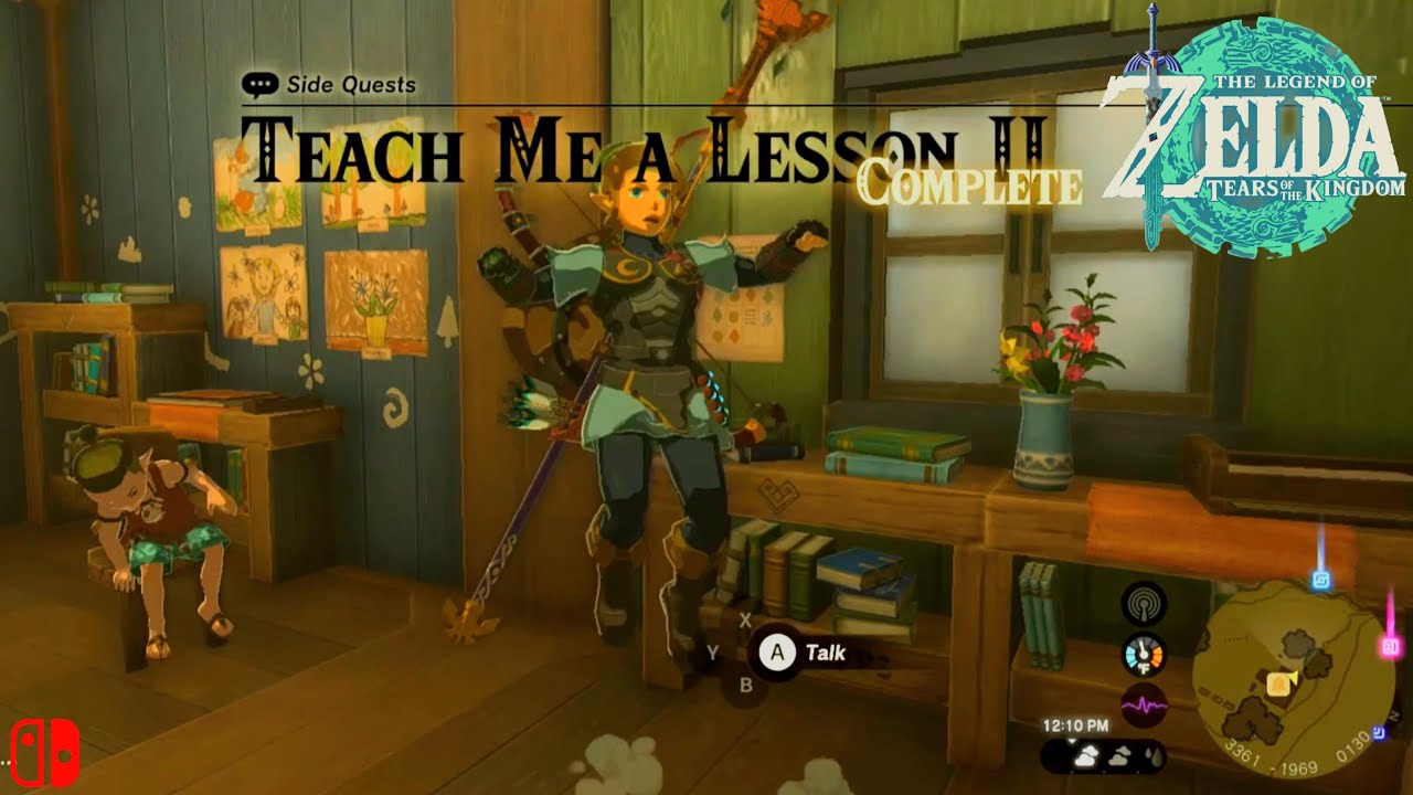 Legend of Zelda TOTK - Symin Side Quests: Teach Me a Lesson I & II, Guide - Hateno Village