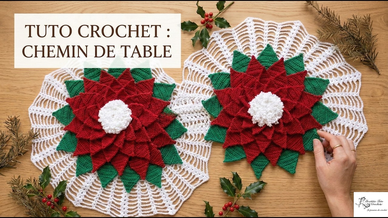 Tuto Chemin De Table Grande Marguerite Au Crochet 1 2 By Alextitia Tuto Crochet