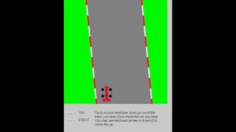 Rebol scrolling car game demo