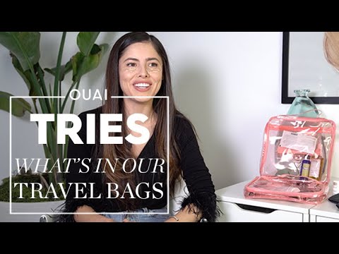 What’s In Our Bag: Pink Travel Case Edition | OUAI Tries | OUAI