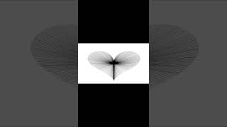 Drawing Heart 🖤 Using Python Turtle. #heart #python #shorts #youtubeshorts #viral #trending