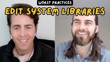Worst Practices in Software Development: Mahmoud Hashemi edits system libraries
