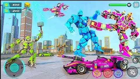 Dino 💥💥Robot Limousine Transform  Game : Robot Defender For Alien 👾 | By tech games | #2