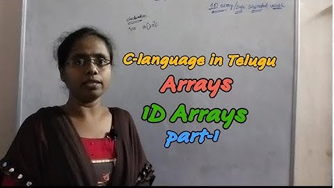 Arrays|types of arrays|1D arrays|@RC REDDY INSTITUTE OF TECHNOLOGY ATP BY JYOSHNA RANI DEVIREDDY|