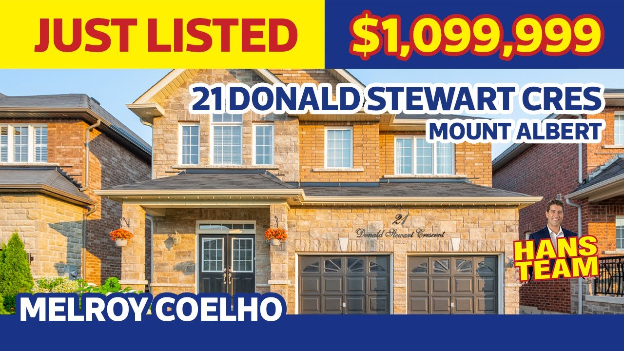 21 Donald Stewart Cres, Mount Albert, ON Just Listed YouTube