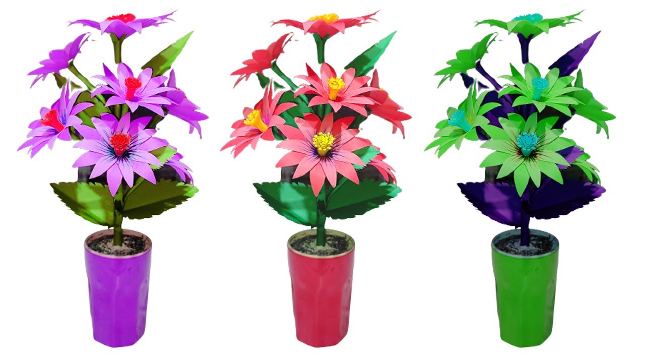 💓💓The best new anniversary Lilie flower 2022 paper and pen carft 💓💓