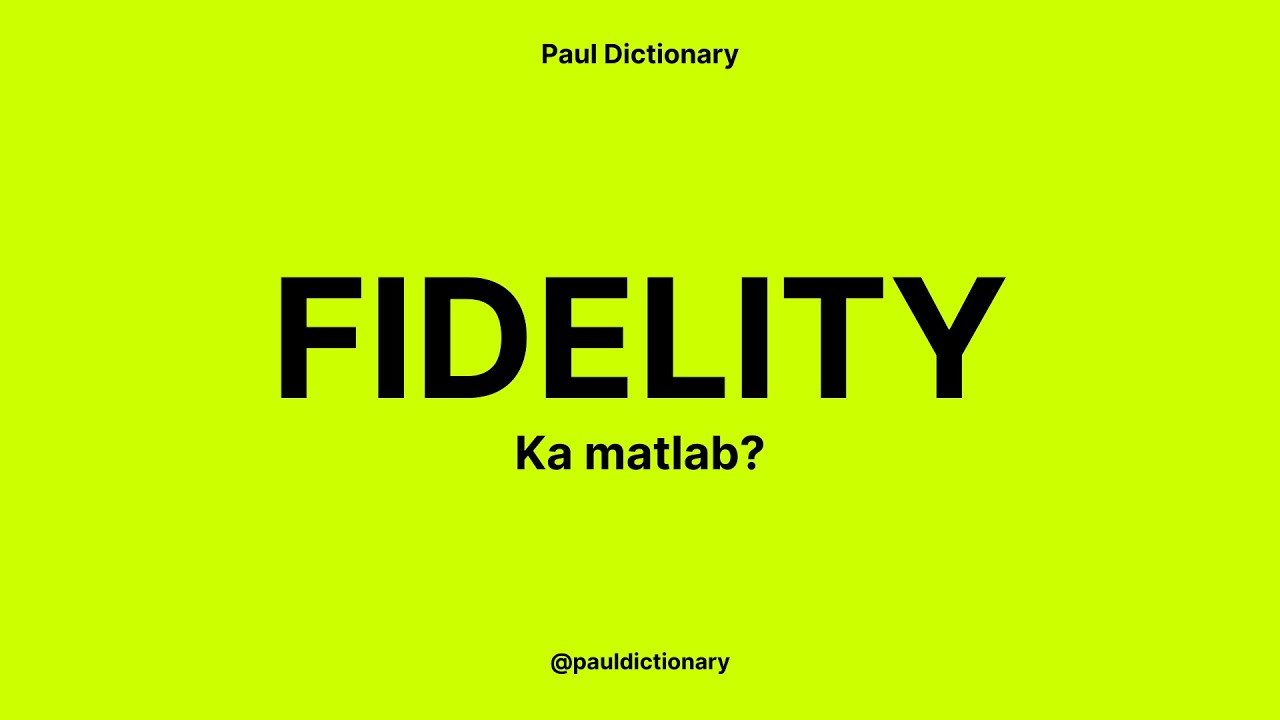 fidelity Meaning in Hindi/Urdu | Meaning of fidelity | fidelity ka matlab? | fidelity क्या है?