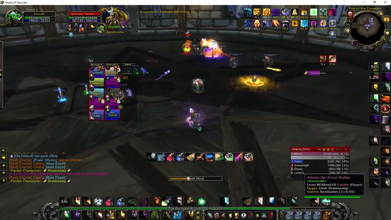 Faction Champions HC - Trial of the Crusader 10 Man - Disc Priest PoV