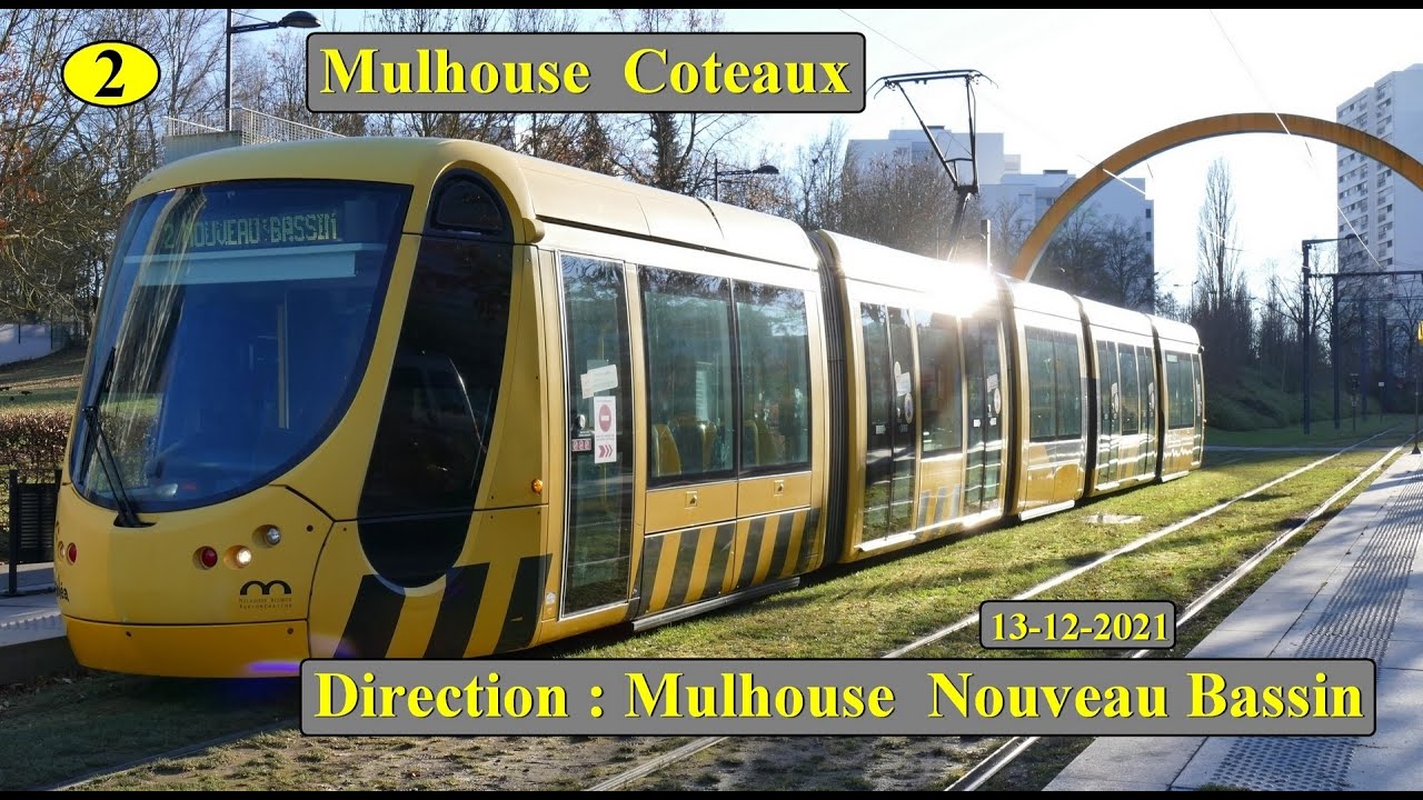 Tram Soléa ligne 2 Mulhouse/Coteaux – Nouveau Bassin.