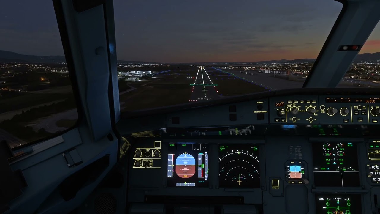 🇨🇭A320 NEO Landing at Geneva Airport (LSGG) MSFS 2020