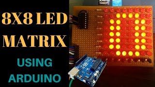 How to make 8x8 led matrix using arduino and ic 74595 shift register