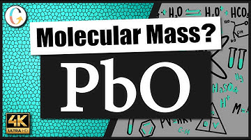 How to find the molecular mass of PbO (Lead (II) Oxide)