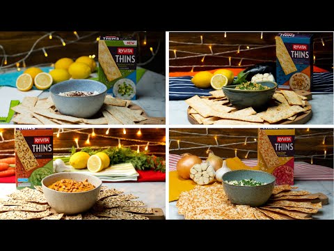 Four Festive Dips with Ryvita Thins