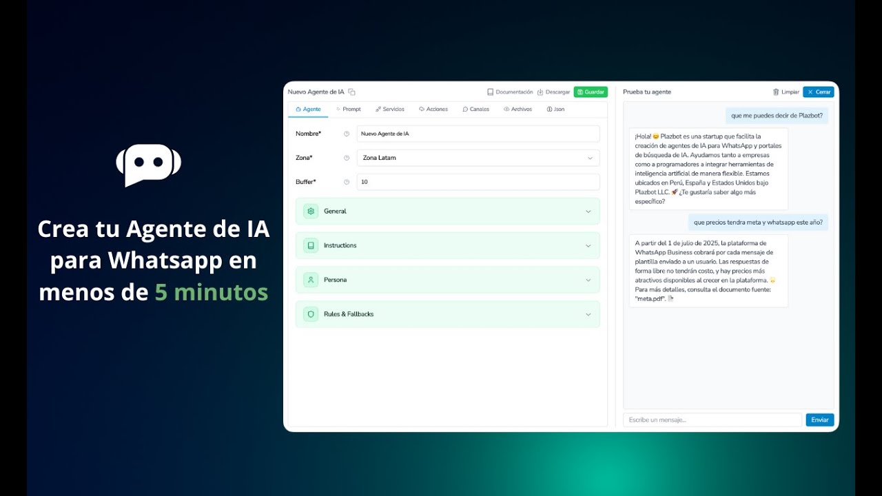 🤖 Crea tus Agente de IA para Whatsapp en menos de 5 minutos. - YouTube