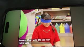 Barney 1 - 2 - 3 - 4 - 5 Senses Tina Banana Eating (1992)