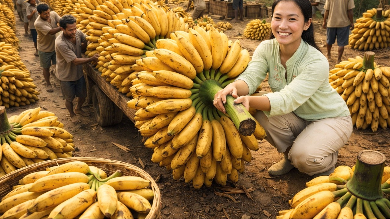Harvesting 1000+ wild pineapple  and Taking Them to the Market to Sell