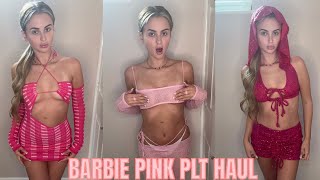 PINK BARBIE MOVIE INSPIRED PRETTYLITTLETHING TRY ON HAUL