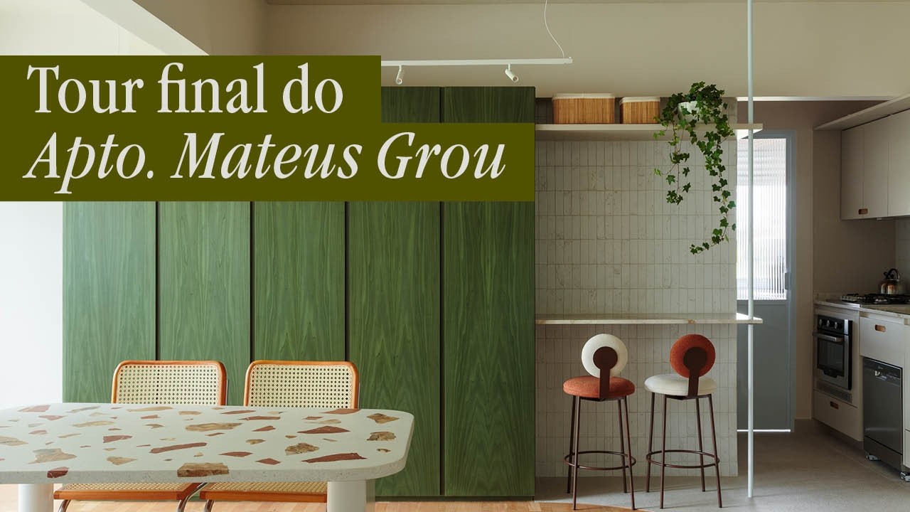 apartamento neutro com volumes de cor e muita personalidade! – apto. mateus grou.