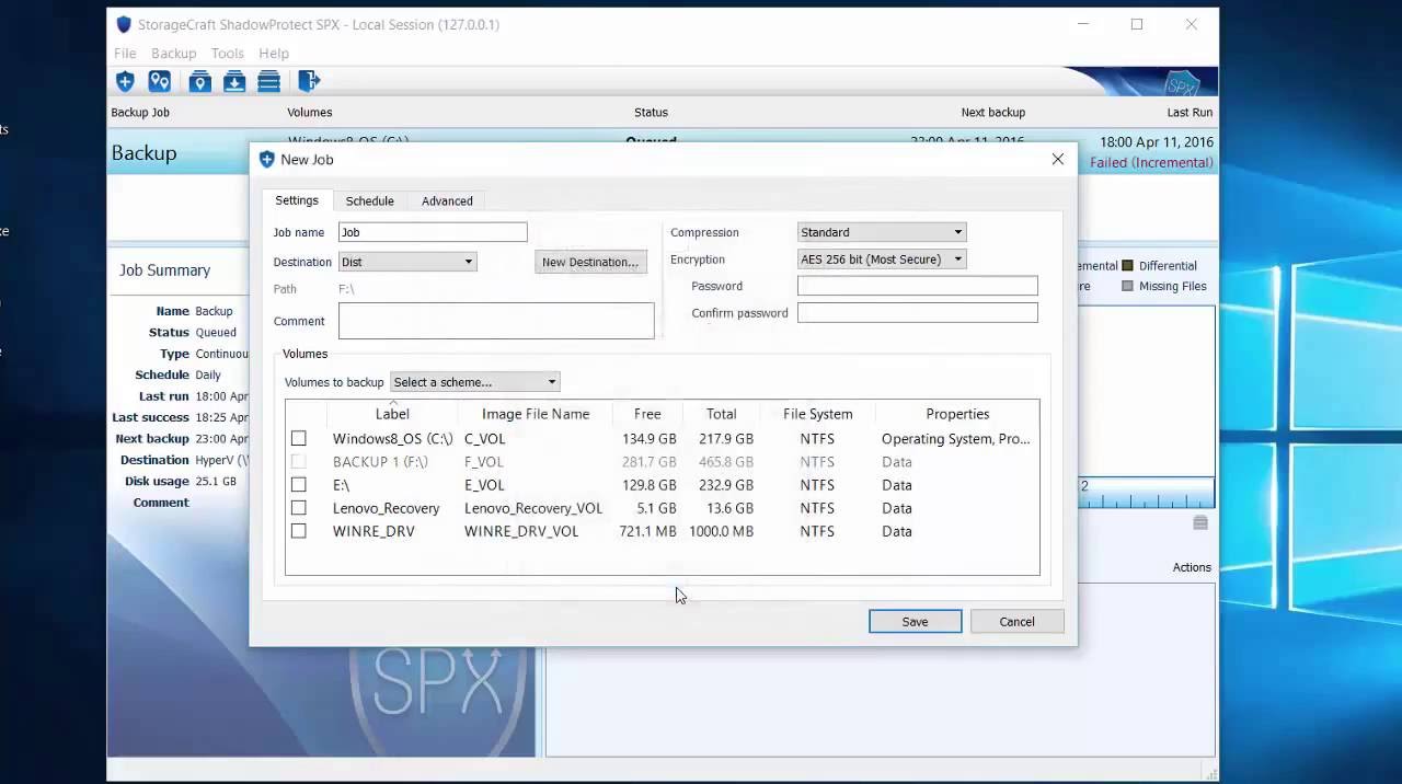 2 Creating a bootable backup with StorageCraft ShadowProtect
