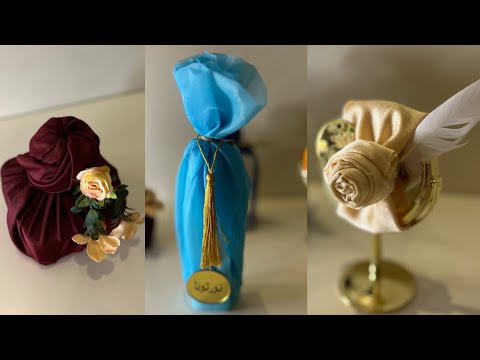تغليف الهدايا بالقماش التغليف الياباني للتوزيعات ٤ طرق مختلفه هدايا تغليف توزيعات