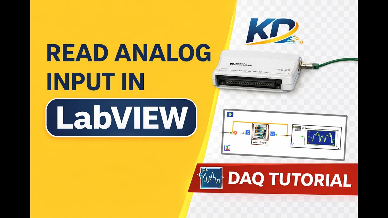 How to Read Analog Input from DAQ Hardware in LabVIEW | Step-by-Step