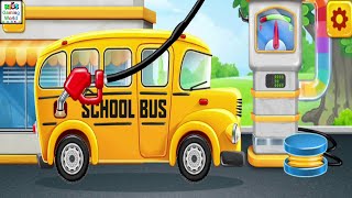 School Bus Wash & Repair Game : 02 screenshot 2