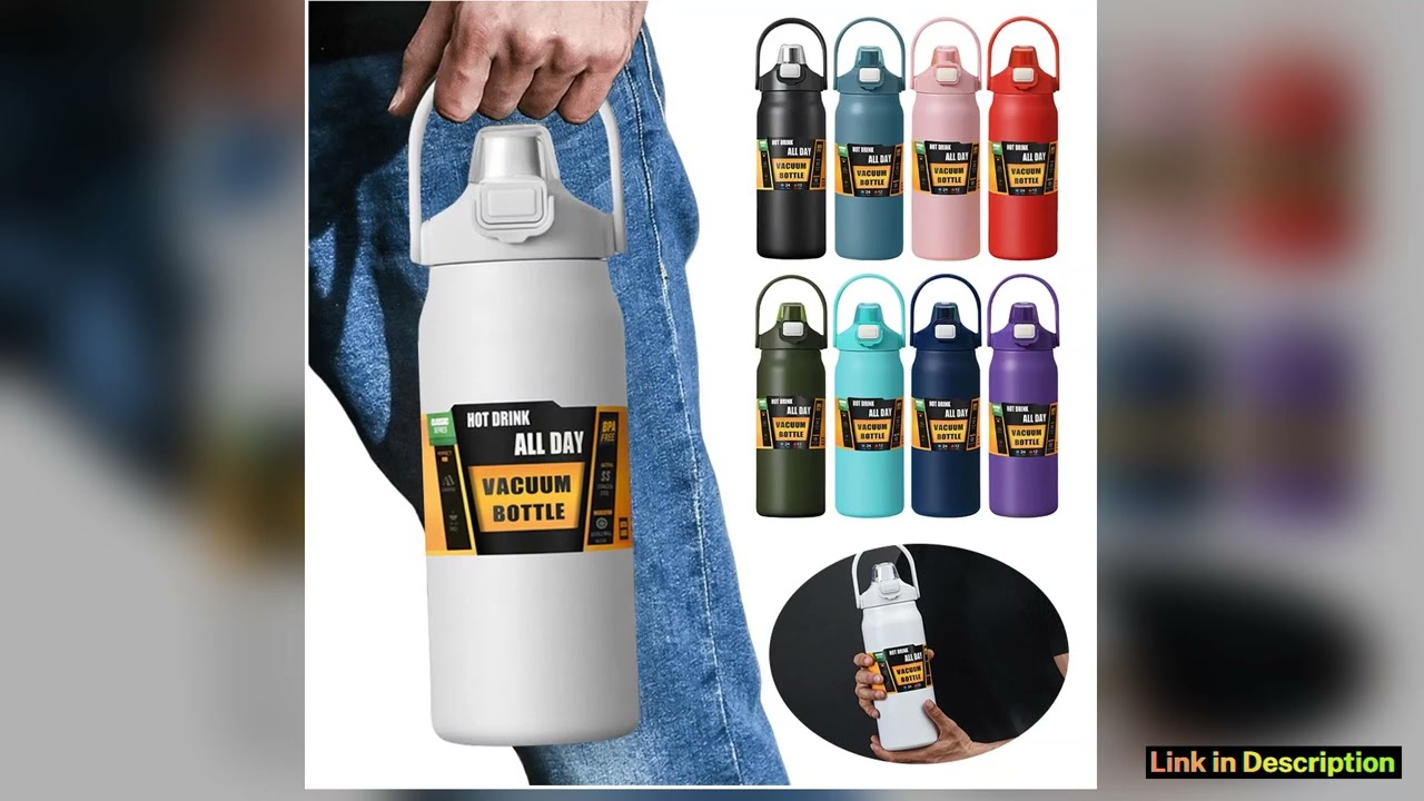 1200ml Insulated Bottle Stainless Steel Thermal Water Cup BPA Free Portable Coffee Mug