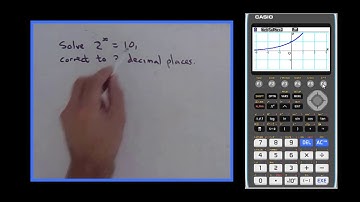 Solving simple exponential equation using Casio fx-CG 50