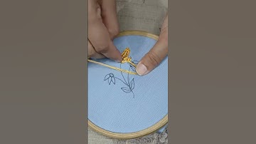 Amazing Flower Embroidery using Silk Thread